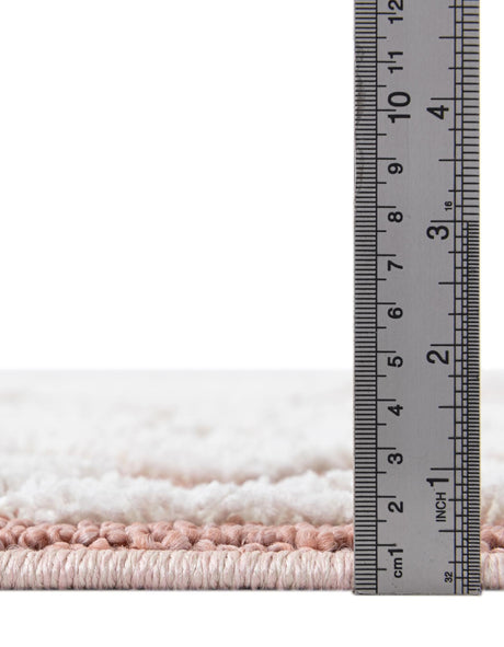 Pink 7' 10 x 7' 10 Boho Square Area Rug 100% Polyester With Cotton Backing Geometric Modern Boho Bohemian Decor Carpet for Living Rooms Office Dining Kitchen Unique Interior Design for Sale at Rug Engine
