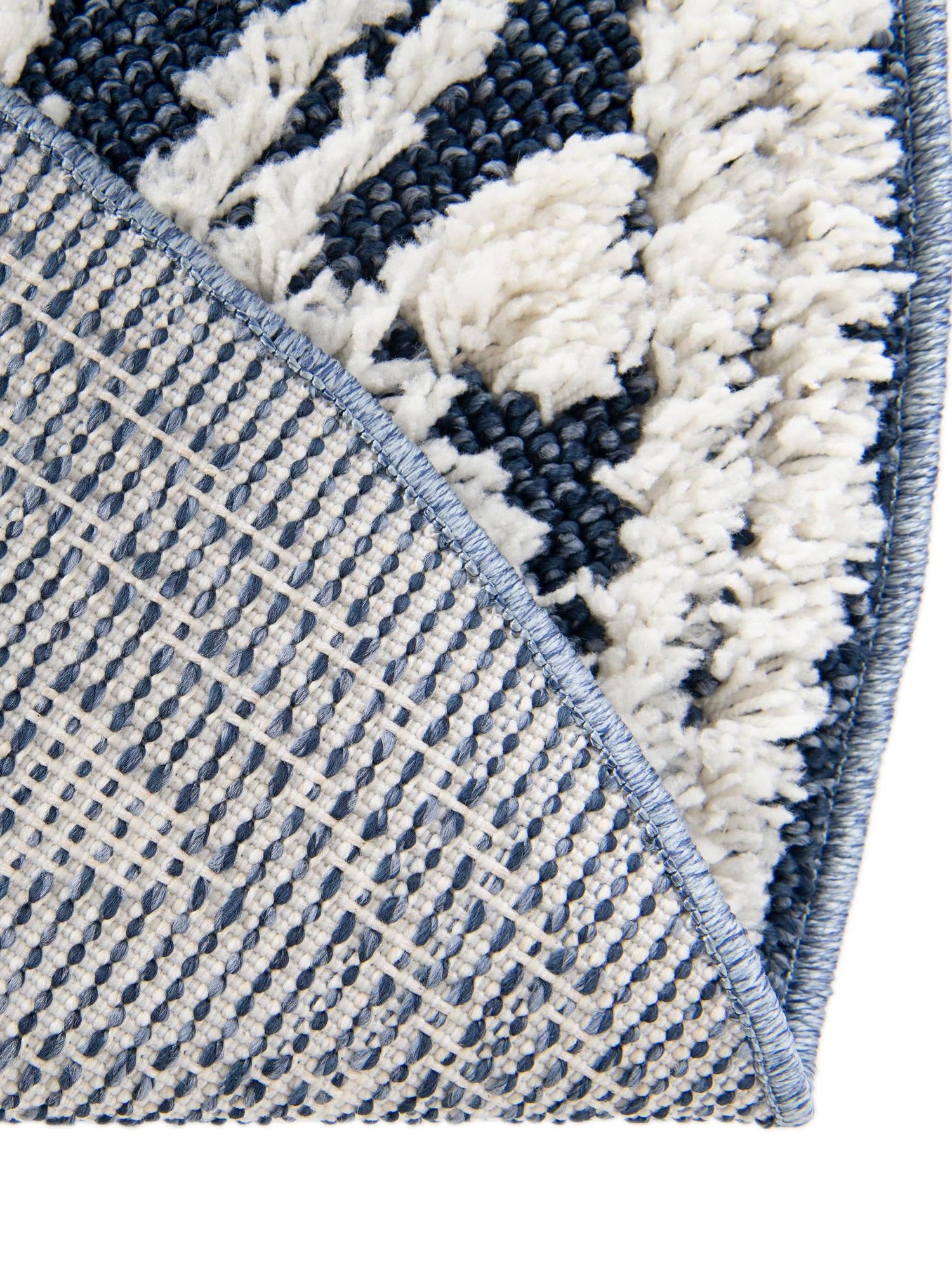 Blue 5' 3 x 5' 3 Boho Round Area Rug 100% Polyester With Cotton Backing Geometric Modern Boho Bohemian Decor Carpet for Living Rooms Office Dining Kitchen Unique Interior Design for Sale at Rug Engine