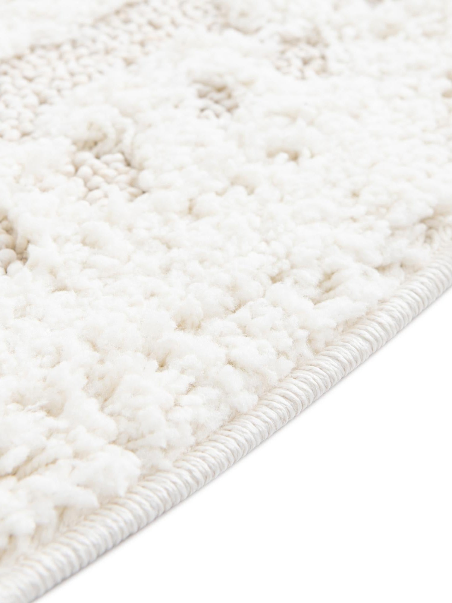 Ivory 3' 3 x 3' 3 Boho Round Area Rug 100% Polyester With Cotton Backing Geometric Modern Boho Bohemian Decor Carpet for Living Rooms Office Dining Kitchen Unique Interior Design for Sale at Rug Engine
