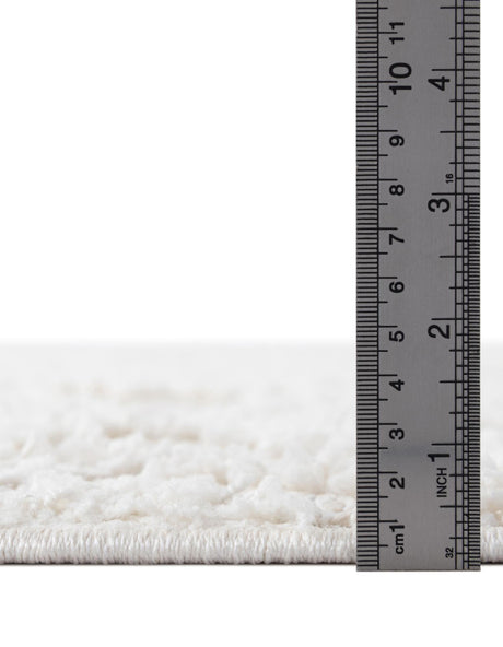 Ivory 4' 1 x 6' 1 Boho Rectangle Area Rug 100% Polyester With Cotton Backing Geometric Modern Boho Bohemian Decor Carpet for Living Rooms Office Dining Kitchen Unique Interior Design for Sale at Rug Engine
