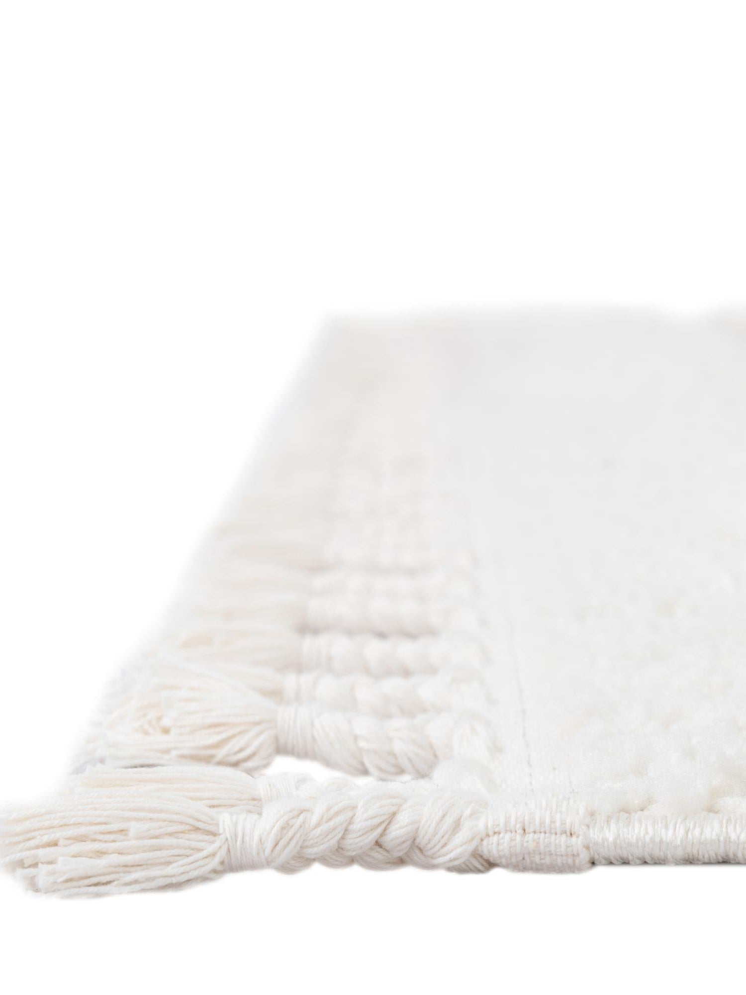 Ivory 6' 1 x 9' Boho Rectangle Area Rug 100% Polyester With Cotton Backing Geometric Modern Boho Bohemian Decor Carpet for Living Rooms Office Dining Kitchen Unique Interior Design for Sale at Rug Engine