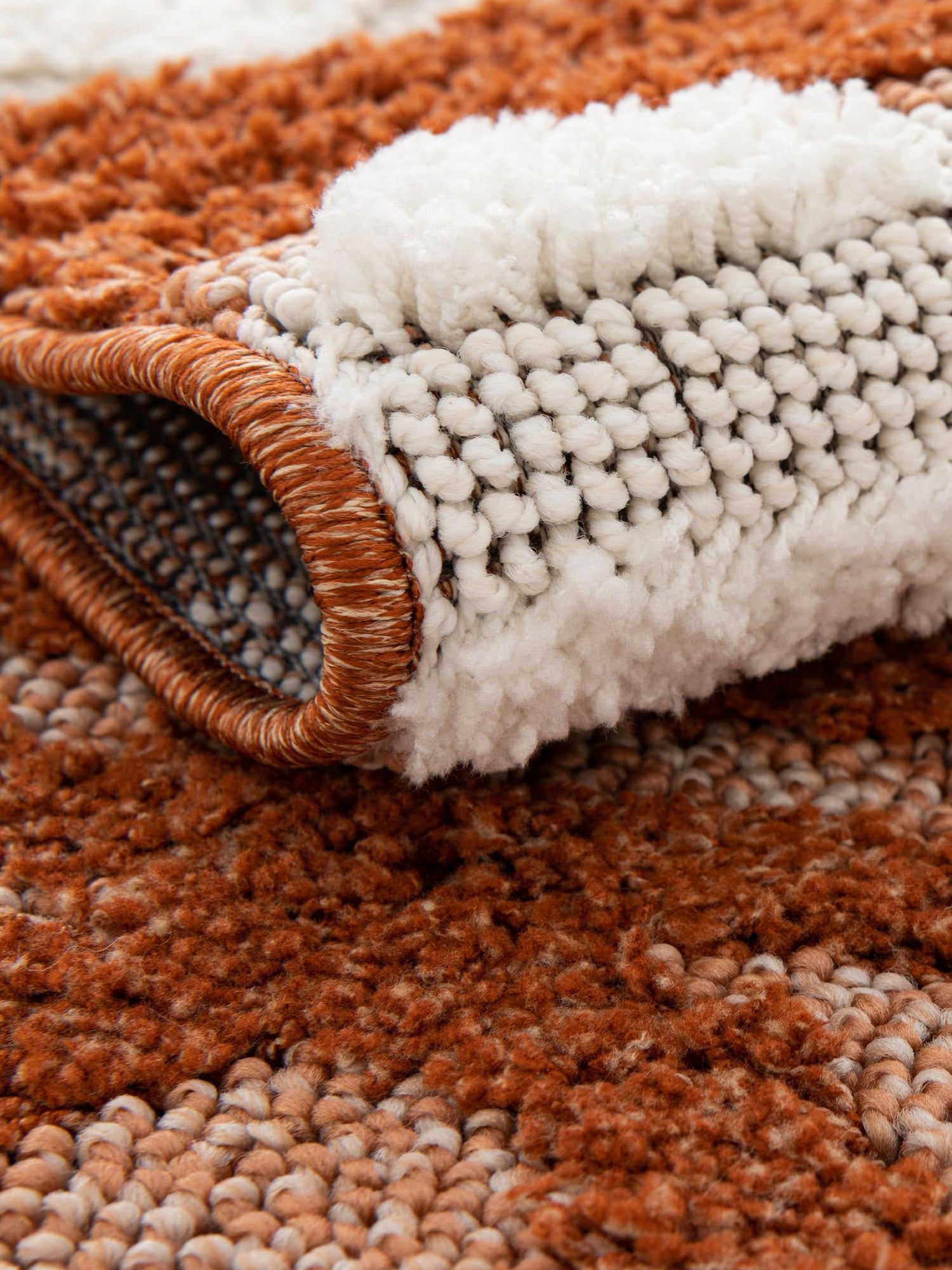 Rust Red 2' x 8' Boho Runner Area Rug 100% Polyester With Cotton Backing Geometric Modern Boho Bohemian Decor Carpet for Living Rooms Office Dining Kitchen Unique Interior Design for Sale at Rug Engine