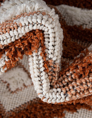 Rust Red 2' 7 x 12' Boho Runner Area Rug 100% Polyester With Cotton Backing Geometric Modern Boho Bohemian Decor Carpet for Living Rooms Office Dining Kitchen Unique Interior Design for Sale at Rug Engine