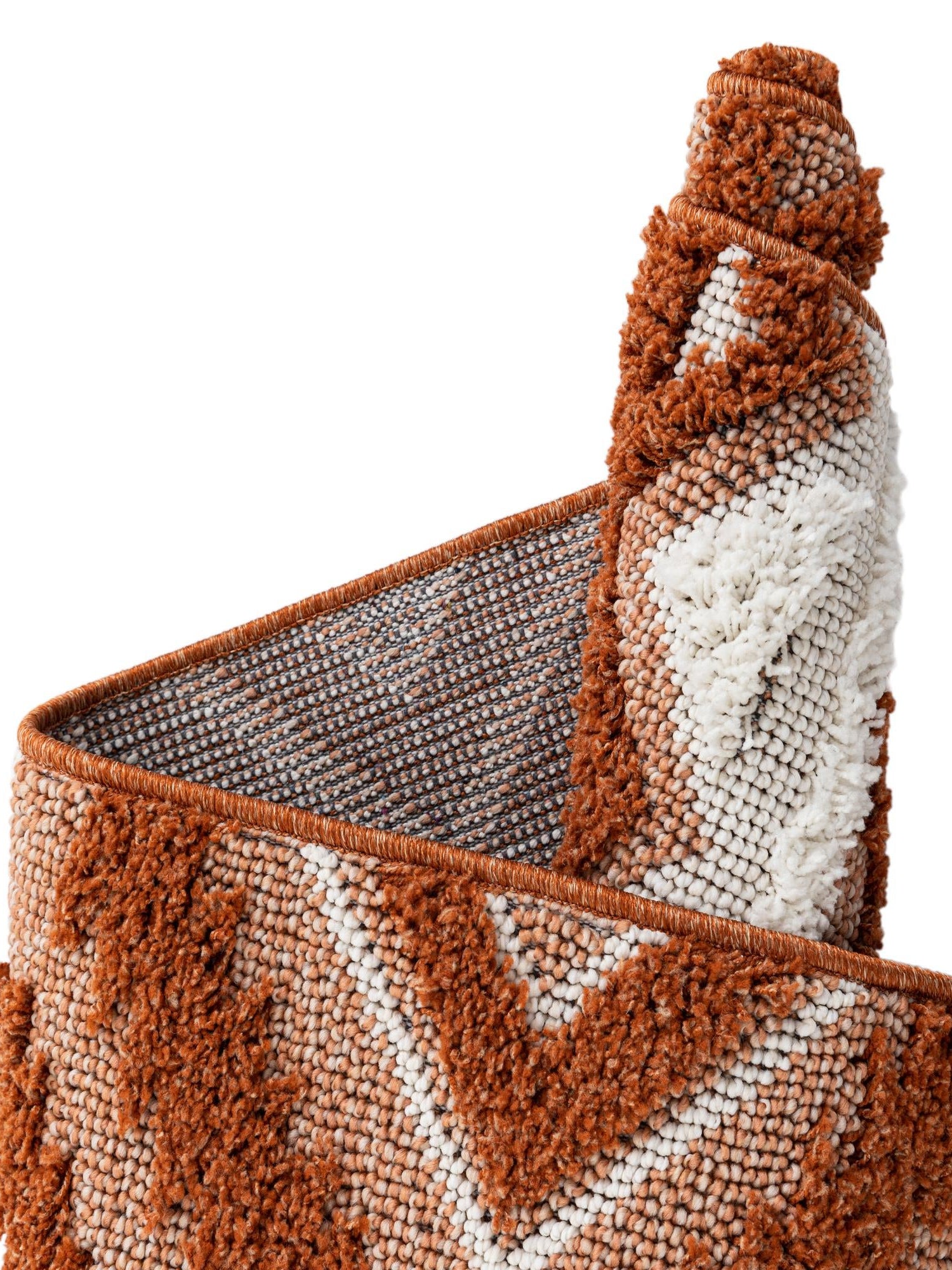 Rust Red 2' x 6' 1 Boho Runner Area Rug 100% Polyester With Cotton Backing Geometric Modern Boho Bohemian Decor Carpet for Living Rooms Office Dining Kitchen Unique Interior Design for Sale at Rug Engine