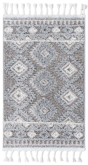 Gray 2' x 3' 1 Boho Rectangle Area Rug 100% Polyester With Cotton Backing Geometric Modern Boho Bohemian Decor Carpet for Living Rooms Office Dining Kitchen Unique Interior Design for Sale at Rug Engine