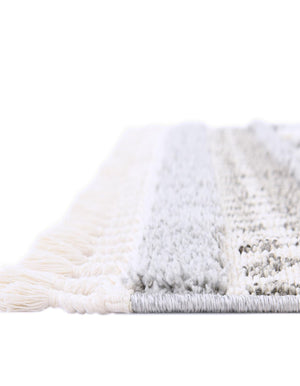 Gray 9' x 12' Boho Rectangle Area Rug 100% Polyester With Cotton Backing Geometric Modern Boho Bohemian Decor Carpet for Living Rooms Office Dining Kitchen Unique Interior Design for Sale at Rug Engine