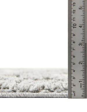 Gray 7' 10 x 7' 10 Boho Square Area Rug 100% Polyester With Cotton Backing Geometric Modern Boho Bohemian Decor Carpet for Living Rooms Office Dining Kitchen Unique Interior Design for Sale at Rug Engine