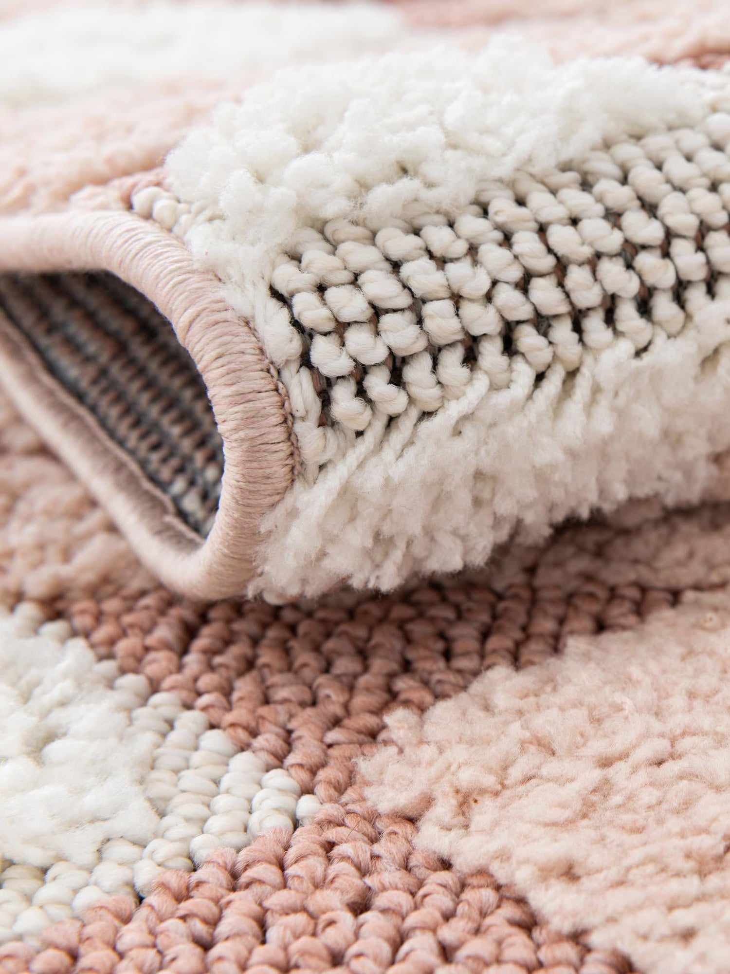 Pink 2' x 3' 1 Boho Rectangle Area Rug 100% Polyester With Cotton Backing Geometric Modern Boho Bohemian Decor Carpet for Living Rooms Office Dining Kitchen Unique Interior Design for Sale at Rug Engine