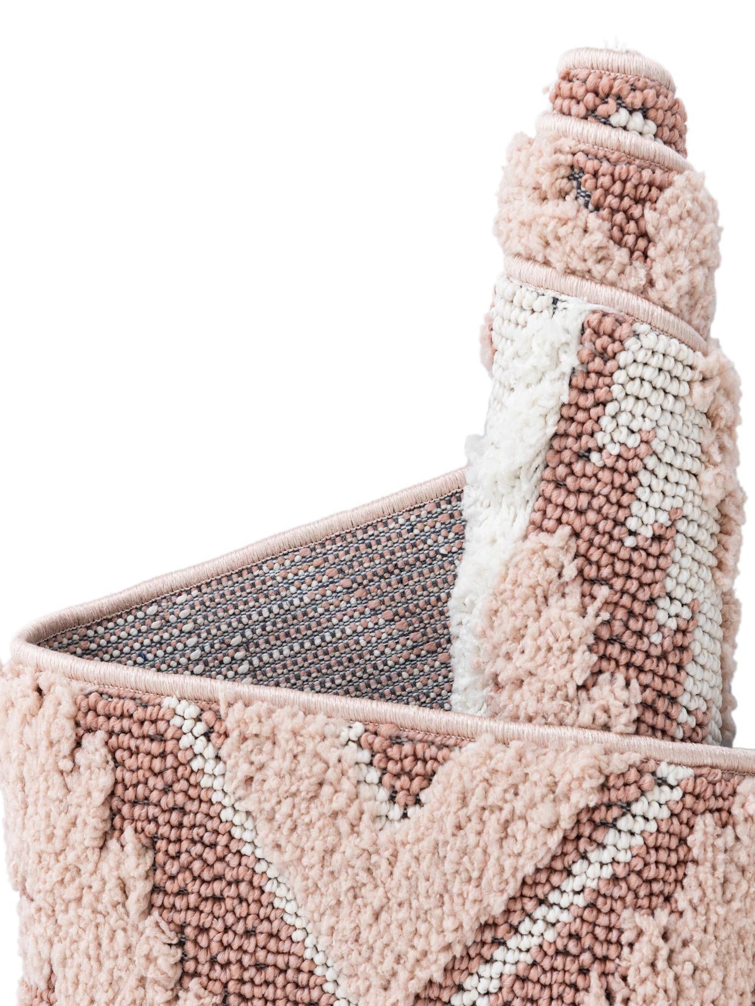 Pink 2' 7 x 12' Boho Runner Area Rug 100% Polyester With Cotton Backing Geometric Modern Boho Bohemian Decor Carpet for Living Rooms Office Dining Kitchen Unique Interior Design for Sale at Rug Engine