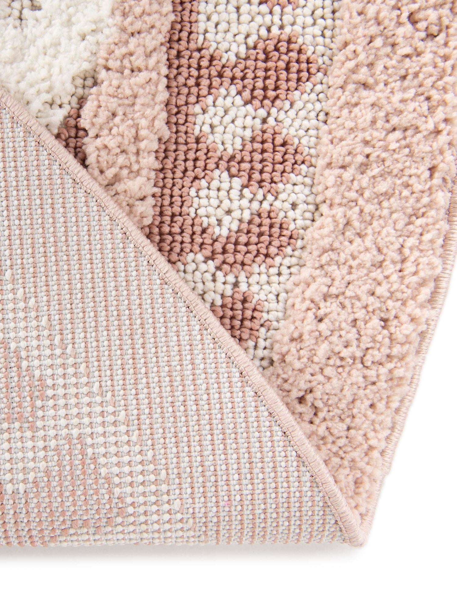 Pink 7' 10 x 7' 10 Boho Round Area Rug 100% Polyester With Cotton Backing Geometric Modern Boho Bohemian Decor Carpet for Living Rooms Office Dining Kitchen Unique Interior Design for Sale at Rug Engine