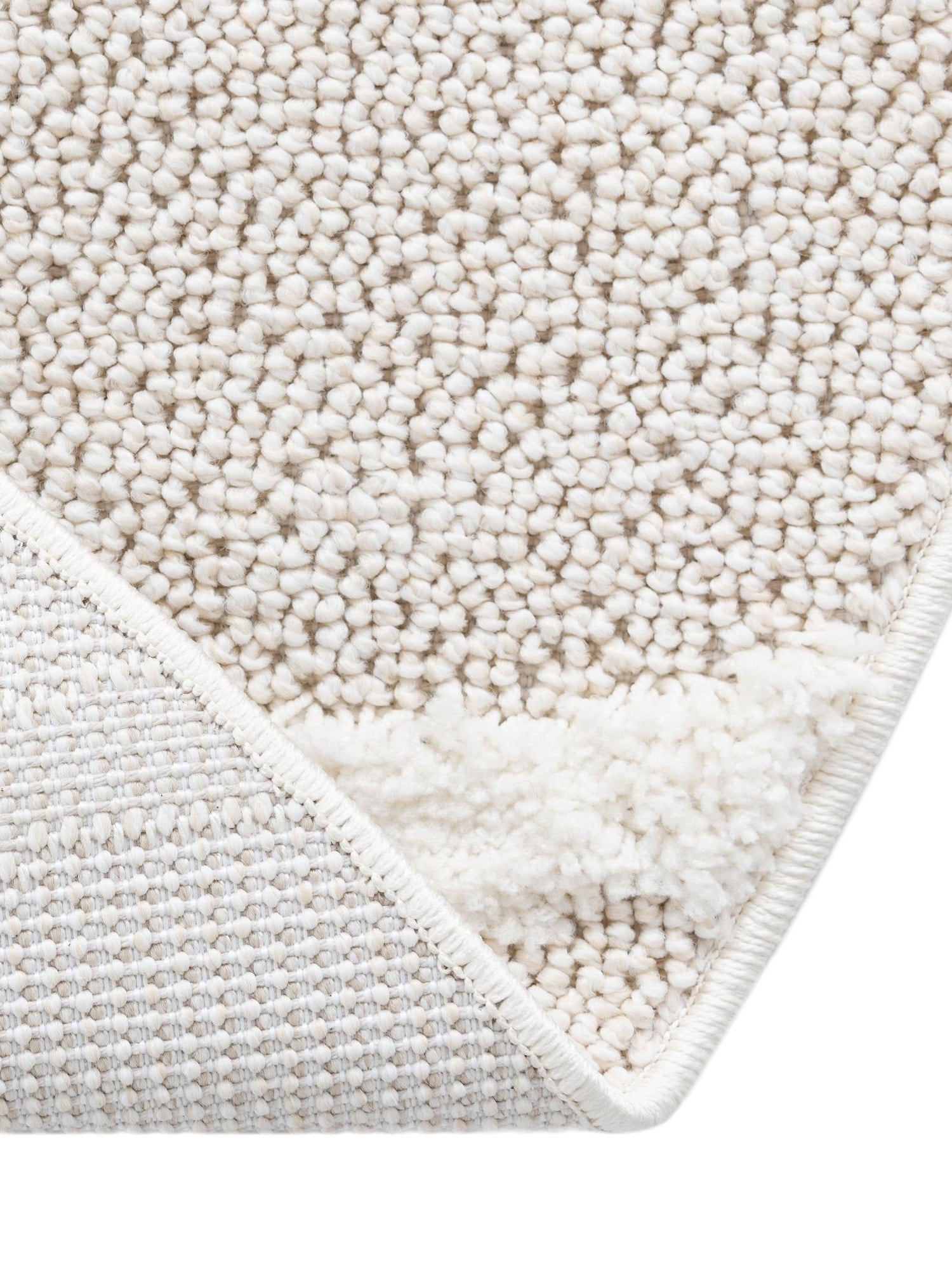 Ivory 7' 10 x 7' 10 Boho Round Area Rug 100% Polyester With Cotton Backing Geometric Modern Boho Bohemian Decor Carpet for Living Rooms Office Dining Kitchen Unique Interior Design for Sale at Rug Engine