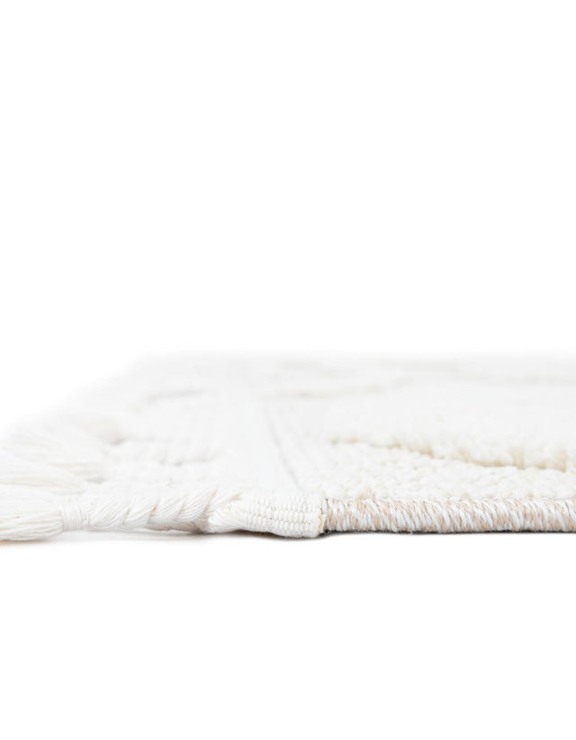 Ivory 2' x 3' 1 Boho Rectangle Area Rug 100% Polyester With Cotton Backing Geometric Modern Boho Bohemian Decor Carpet for Living Rooms Office Dining Kitchen Unique Interior Design for Sale at Rug Engine