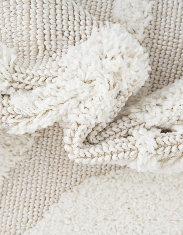 Ivory 2' x 3' 1 Boho Rectangle Area Rug 100% Polyester With Cotton Backing Geometric Modern Boho Bohemian Decor Carpet for Living Rooms Office Dining Kitchen Unique Interior Design for Sale at Rug Engine