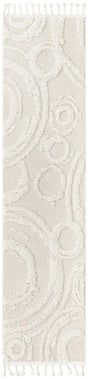 Ivory 2' x 8' Boho Runner Area Rug 100% Polyester With Cotton Backing Geometric Modern Boho Bohemian Decor Carpet for Living Rooms Office Dining Kitchen Unique Interior Design for Sale at Rug Engine