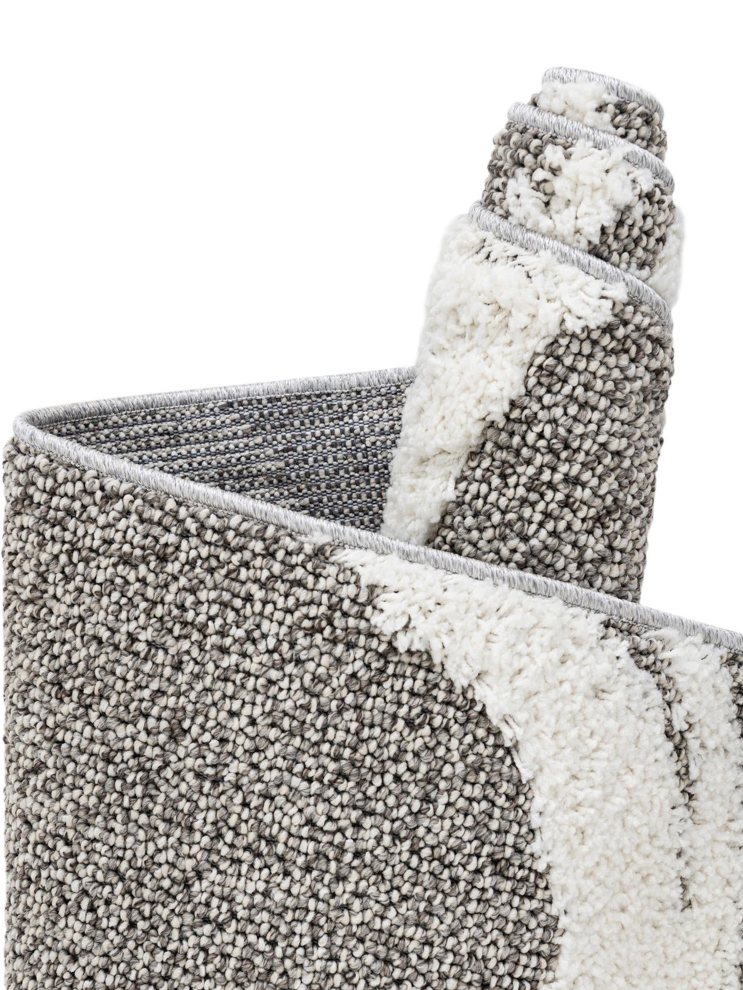 Gray 2' x 6' 1 Boho Runner Area Rug 100% Polyester With Cotton Backing Geometric Modern Boho Bohemian Decor Carpet for Living Rooms Office Dining Kitchen Unique Interior Design for Sale at Rug Engine
