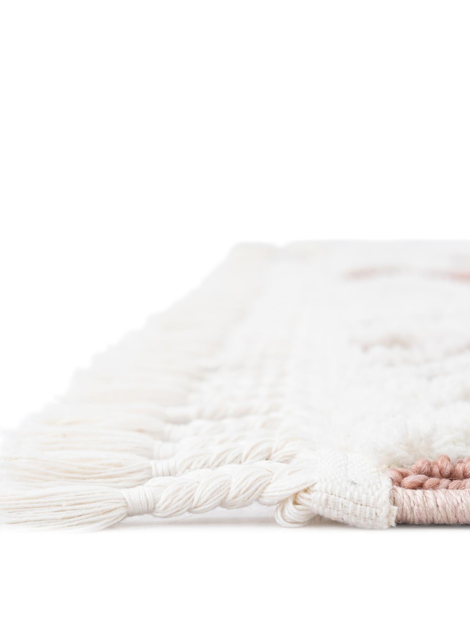 Pink 4' 1 x 6' 1 Boho Rectangle Area Rug 100% Polyester With Cotton Backing Geometric Modern Boho Bohemian Decor Carpet for Living Rooms Office Dining Kitchen Unique Interior Design for Sale at Rug Engine