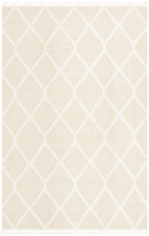 Ivory 9' 6 x 14' 3 Boho Rectangle Area Rug 100% Polyester With Cotton Backing Geometric Modern Boho Bohemian Decor Carpet for Living Rooms Office Dining Kitchen Unique Interior Design for Sale at Rug Engine