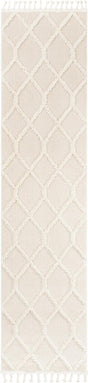 Ivory 2' x 8' Boho Runner Area Rug 100% Polyester With Cotton Backing Geometric Modern Boho Bohemian Decor Carpet for Living Rooms Office Dining Kitchen Unique Interior Design for Sale at Rug Engine