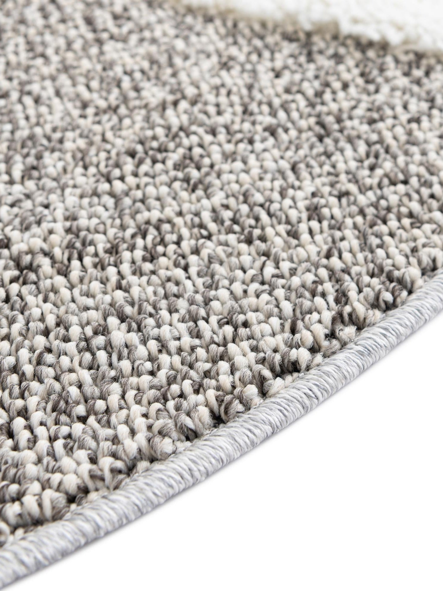Gray 3' 3 x 3' 3 Boho Round Area Rug 100% Polyester With Cotton Backing Geometric Modern Boho Bohemian Decor Carpet for Living Rooms Office Dining Kitchen Unique Interior Design for Sale at Rug Engine