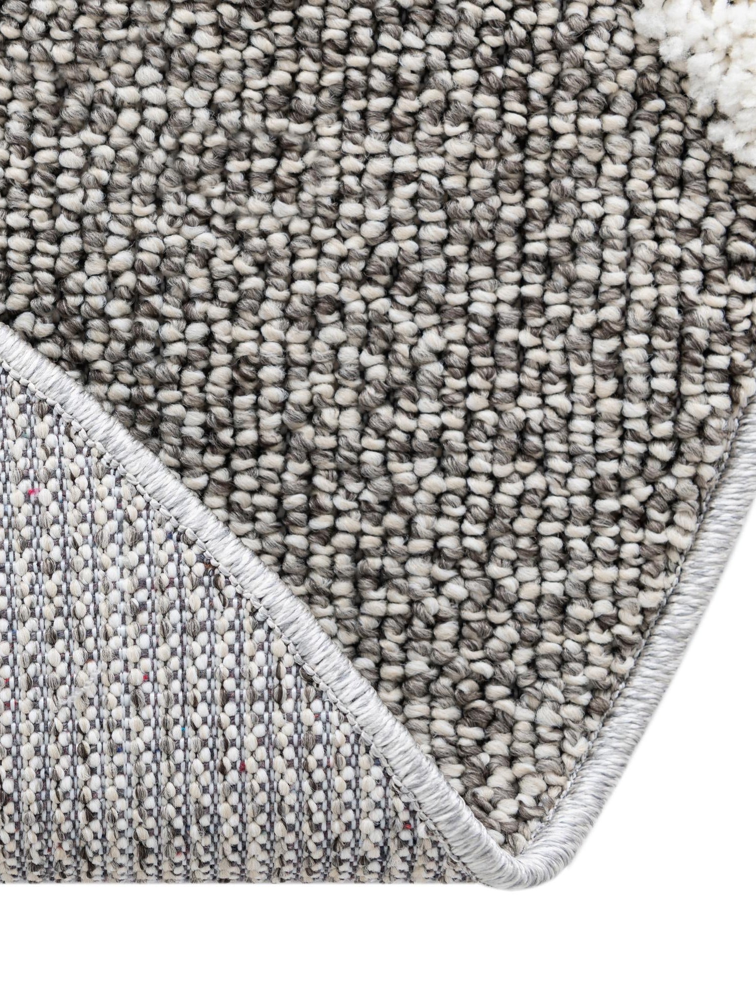 Gray 3' 3 x 3' 3 Boho Round Area Rug 100% Polyester With Cotton Backing Geometric Modern Boho Bohemian Decor Carpet for Living Rooms Office Dining Kitchen Unique Interior Design for Sale at Rug Engine