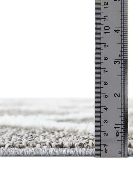 Gray 4' 1 x 6' 1 Boho Rectangle Area Rug 100% Polyester With Cotton Backing Geometric Modern Boho Bohemian Decor Carpet for Living Rooms Office Dining Kitchen Unique Interior Design for Sale at Rug Engine
