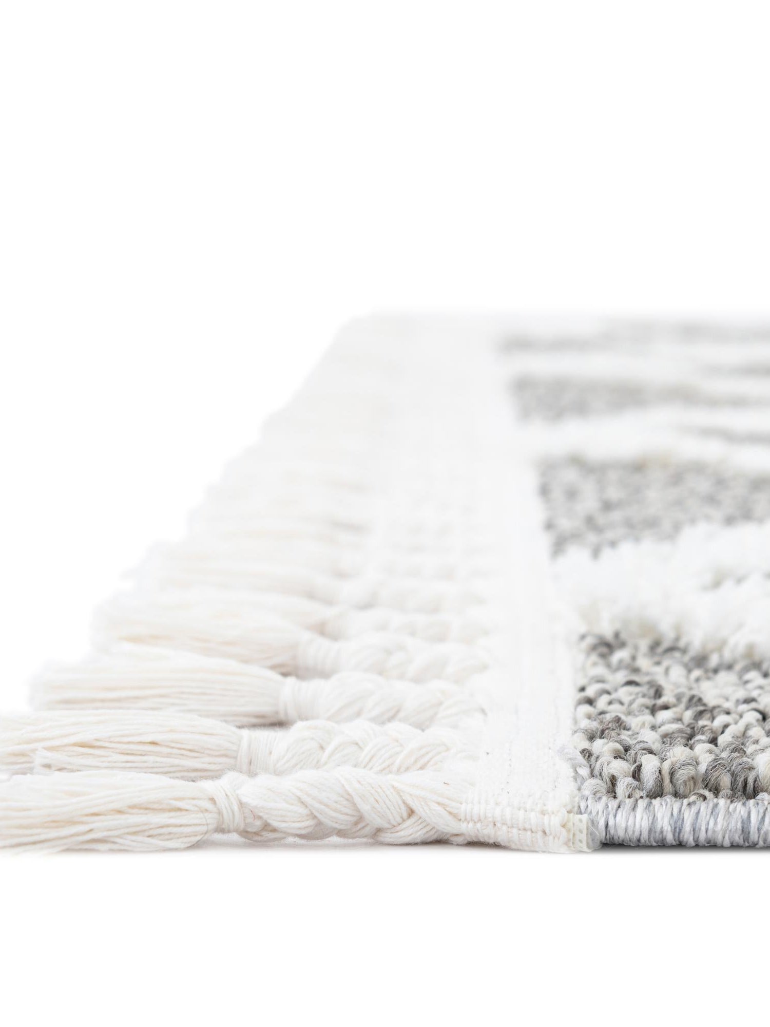 Gray 2' x 3' 1 Boho Rectangle Area Rug 100% Polyester With Cotton Backing Geometric Modern Boho Bohemian Decor Carpet for Living Rooms Office Dining Kitchen Unique Interior Design for Sale at Rug Engine
