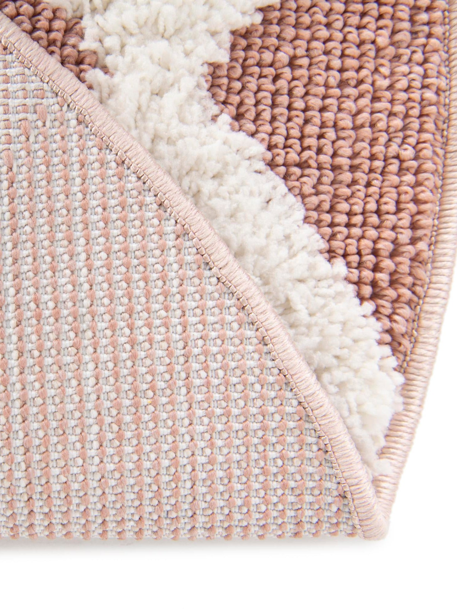 Pink 5' 3 x 5' 3 Boho Round Area Rug 100% Polyester With Cotton Backing Geometric Modern Boho Bohemian Decor Carpet for Living Rooms Office Dining Kitchen Unique Interior Design for Sale at Rug Engine