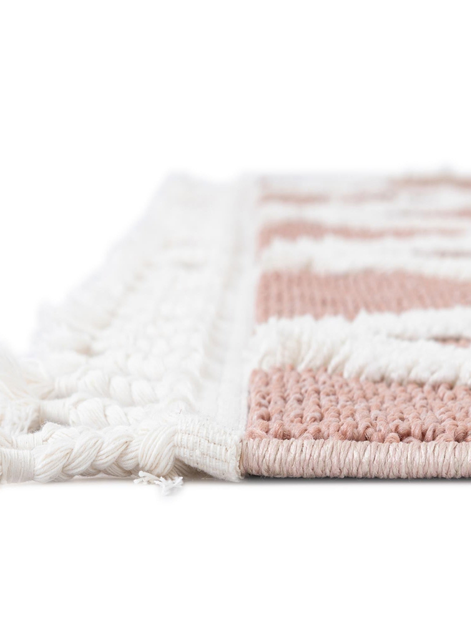 Pink 9' x 12' Boho Rectangle Area Rug 100% Polyester With Cotton Backing Geometric Modern Boho Bohemian Decor Carpet for Living Rooms Office Dining Kitchen Unique Interior Design for Sale at Rug Engine
