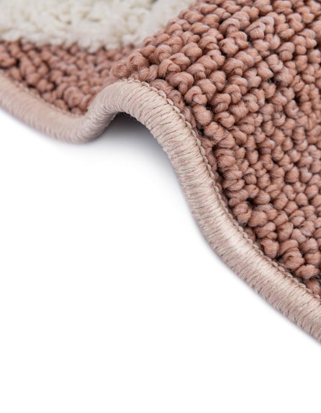 Pink 2' 7 x 12' Boho Runner Area Rug 100% Polyester With Cotton Backing Geometric Modern Boho Bohemian Decor Carpet for Living Rooms Office Dining Kitchen Unique Interior Design for Sale at Rug Engine