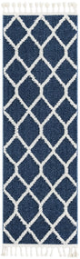 Blue 2' x 6' 1 Boho Runner Area Rug 100% Polyester With Cotton Backing Geometric Modern Boho Bohemian Decor Carpet for Living Rooms Office Dining Kitchen Unique Interior Design for Sale at Rug Engine