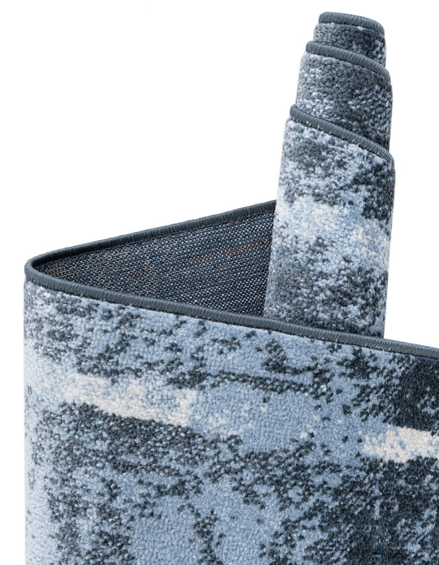 Navy Blue 5' 3 x 5' 3 Kamala Washable Square Rug