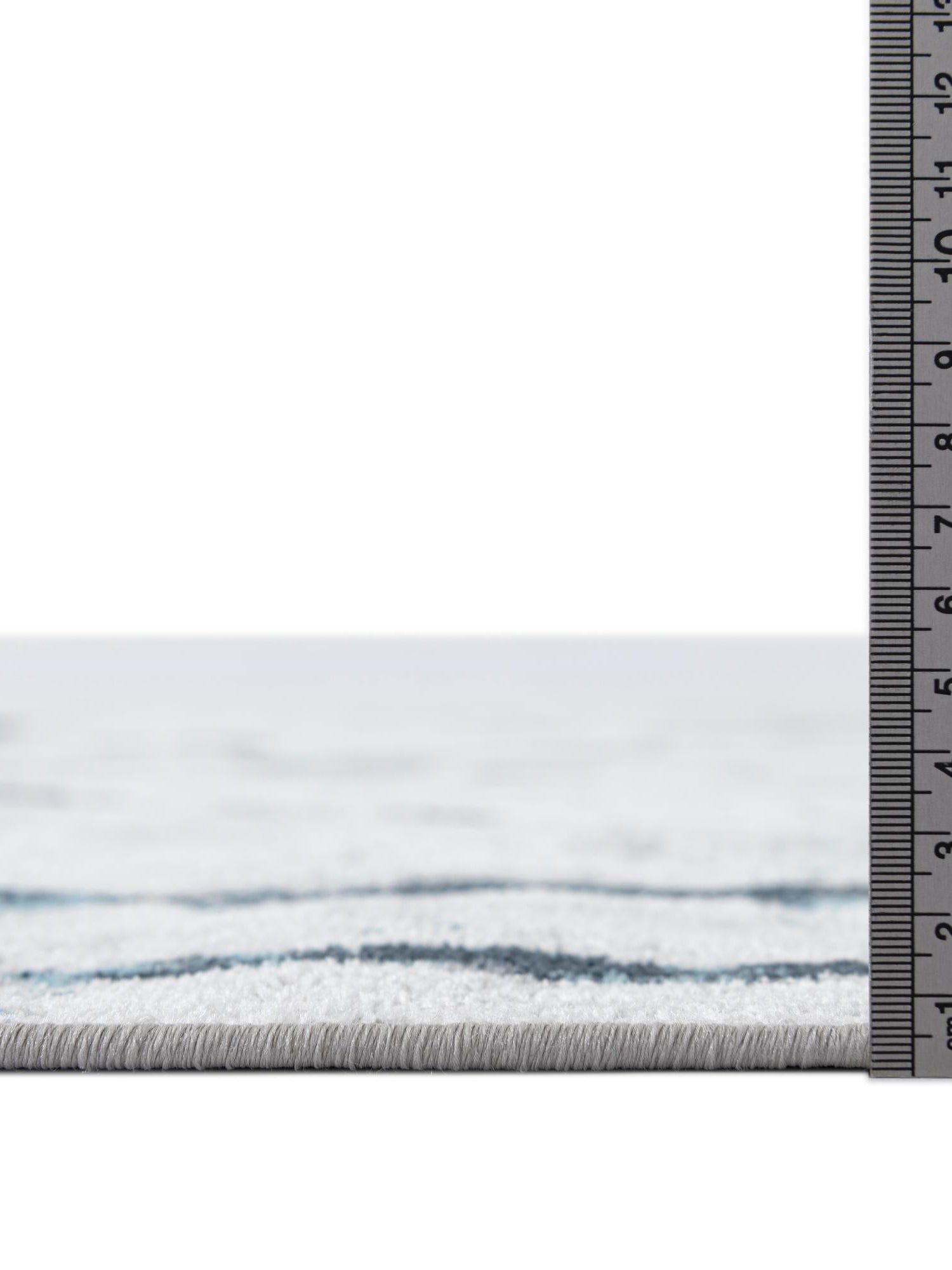 Washable Ivory Gray 7' 10 x 7' 10 Kamala Washable Round Area Rug Easy to Clean Stain Resistant & Durable 100% Polyester Spill-Friendly Carpet for Sale at Rug Engine