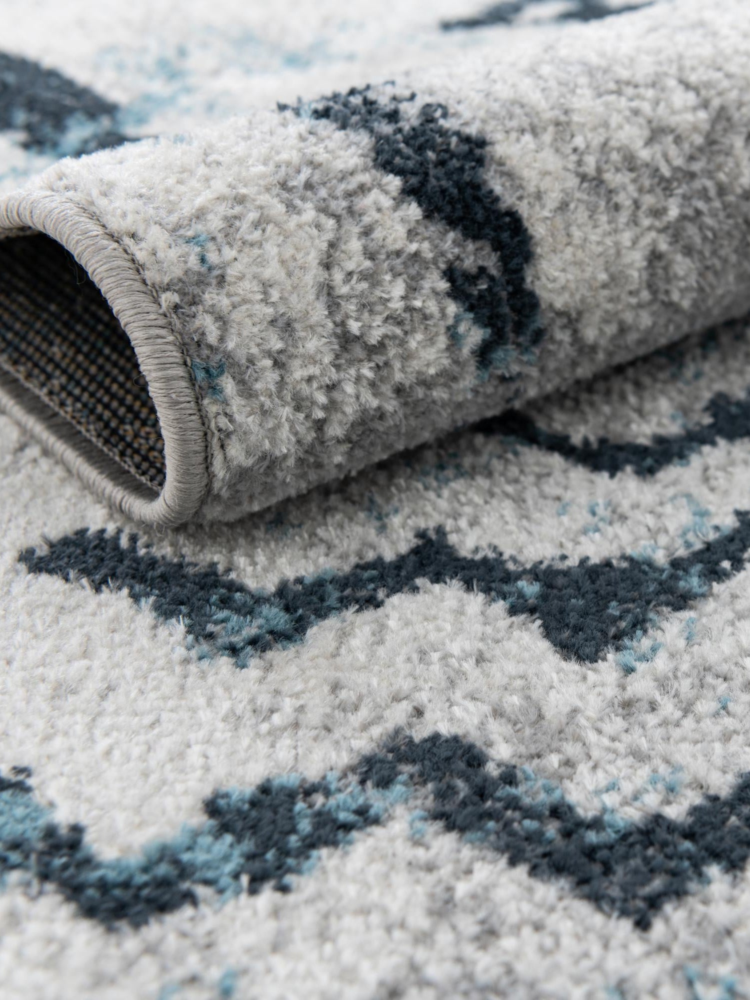 Washable Ivory Gray 5' 3 x 5' 3 Kamala Washable Round Area Rug Easy to Clean Stain Resistant & Durable 100% Polyester Spill-Friendly Carpet for Sale at Rug Engine