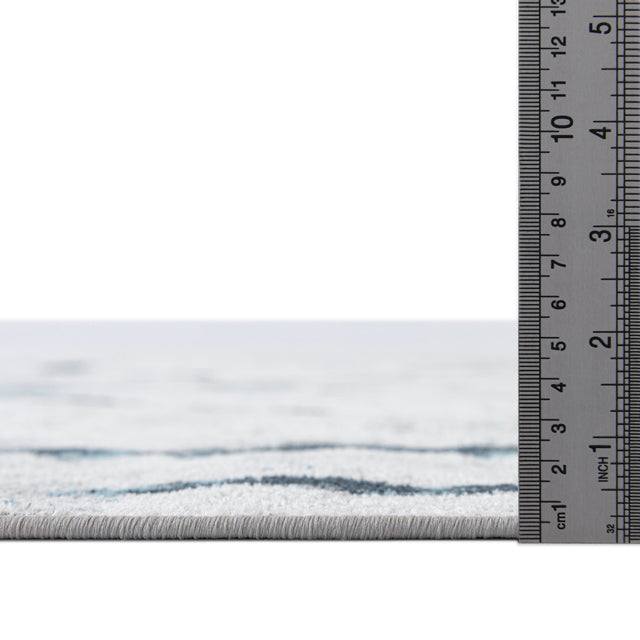 Ivory Gray 10' x 14' 1 Kamala Washable Rectangle Rug