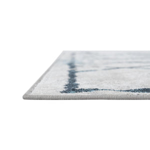 Ivory Gray 5' 3 x 8' Kamala Washable Rectangle Rug