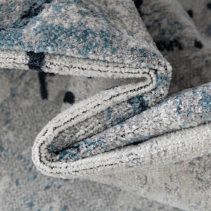 Ivory Gray 10' x 14' 1 Kamala Washable Rectangle Rug