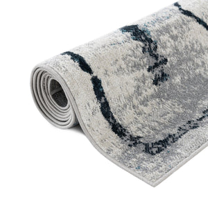 Ivory Gray 2' x 3' 1 Kamala Washable Rectangle Rug