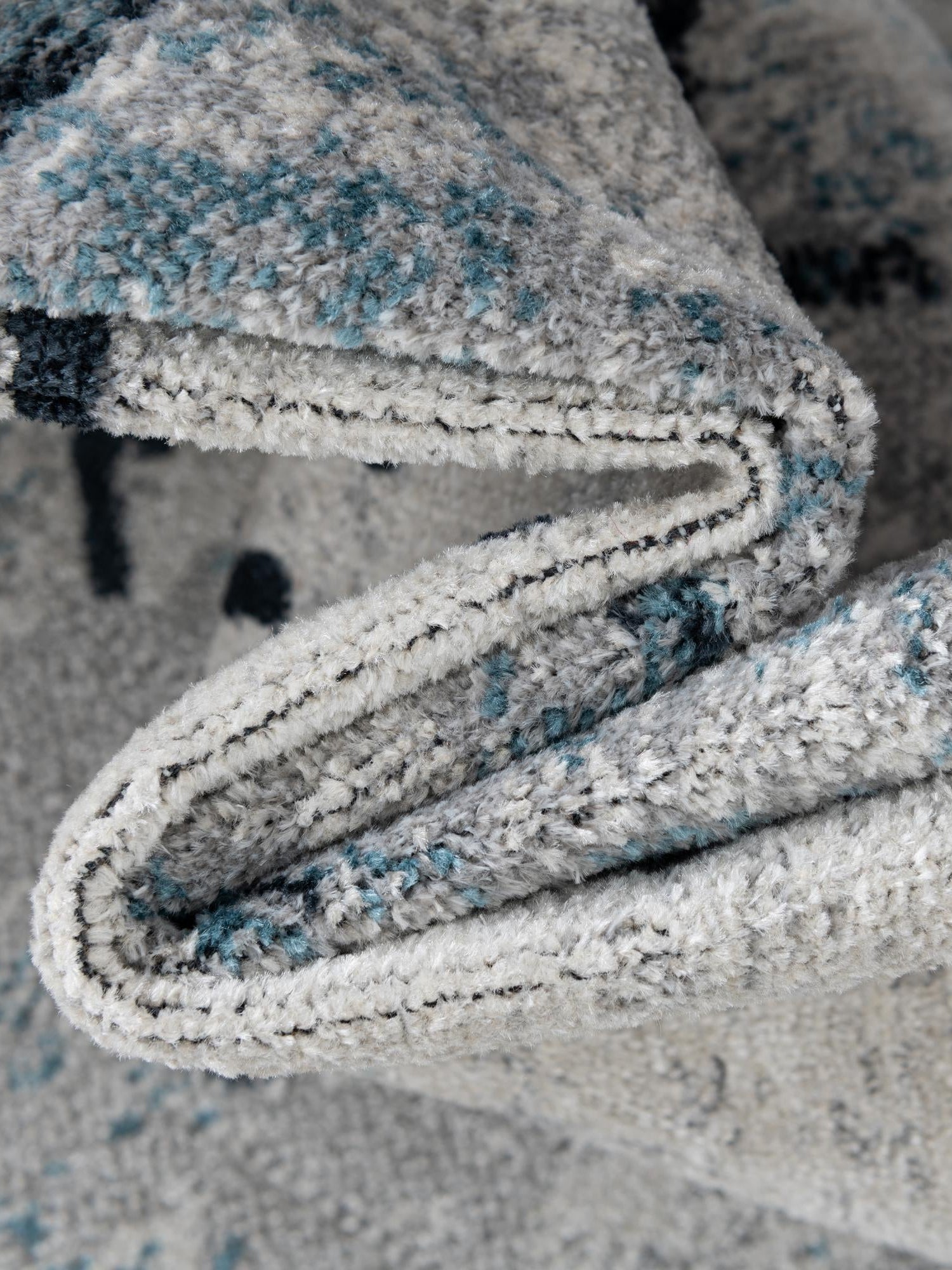 Washable Ivory Gray 2' x 6' 1 Kamala Washable Runner Area Rug Easy to Clean Stain Resistant & Durable 100% Polyester Spill-Friendly Carpet for Sale at Rug Engine