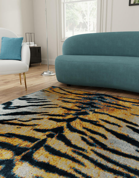 Washable Light Brown 5' 3 x 5' 3 Kamala Washable Square Area Rug Easy to Clean Stain Resistant & Durable 100% Polyester Spill-Friendly Carpet for Sale at Rug Engine