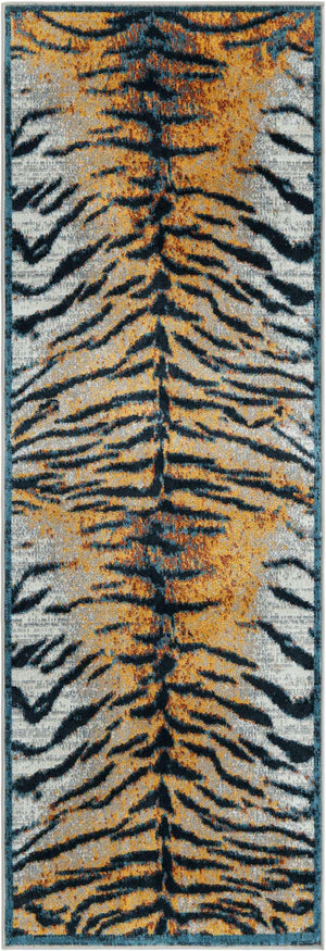 Light Brown 2' x 6' 1 Kamala Washable Runner Rug