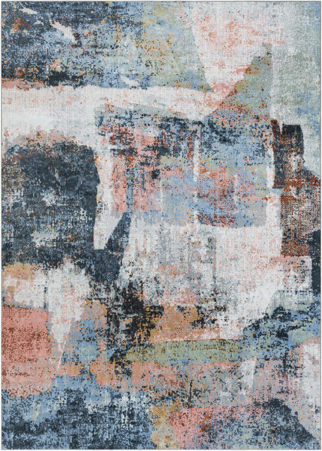 Washable Multicolor 10' x 14' 1 Kamala Washable Rectangle Area Rug Easy to Clean Stain Resistant & Durable 100% Polyester Spill-Friendly Carpet for Sale at Rug Engine