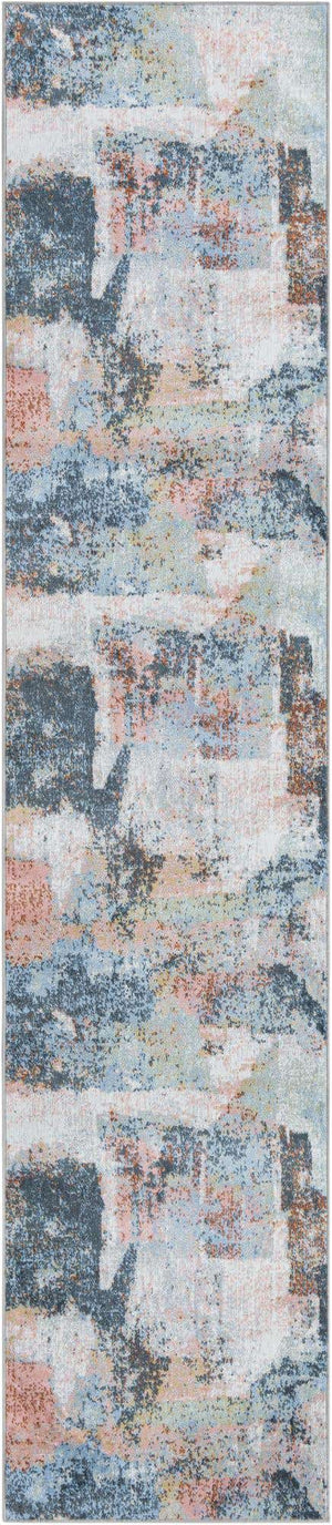 Multicolor 3' x 12' Kamala Washable Runner Rug