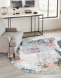 Washable Multicolor 7' 10 x 7' 10 Kamala Washable Round Area Rug Easy to Clean Stain Resistant & Durable 100% Polyester Spill-Friendly Carpet for Sale at Rug Engine