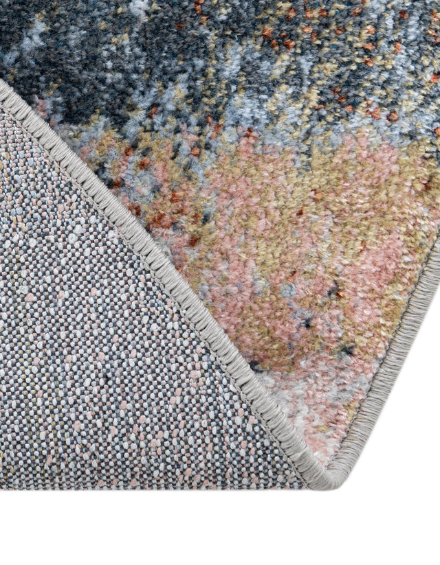 Washable Multicolor 7' 10 x 7' 10 Kamala Washable Round Area Rug Easy to Clean Stain Resistant & Durable 100% Polyester Spill-Friendly Carpet for Sale at Rug Engine