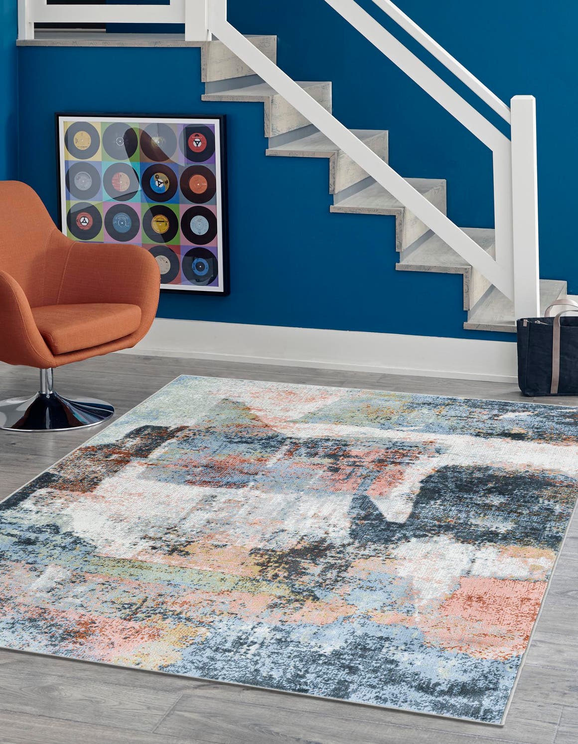 Washable Multicolor 3' 3 x 5' 3 Kamala Washable Rectangle Area Rug Easy to Clean Stain Resistant & Durable 100% Polyester Spill-Friendly Carpet for Sale at Rug Engine
