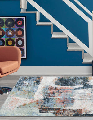 Washable Multicolor 3' 3 x 5' 3 Kamala Washable Rectangle Area Rug Easy to Clean Stain Resistant & Durable 100% Polyester Spill-Friendly Carpet for Sale at Rug Engine