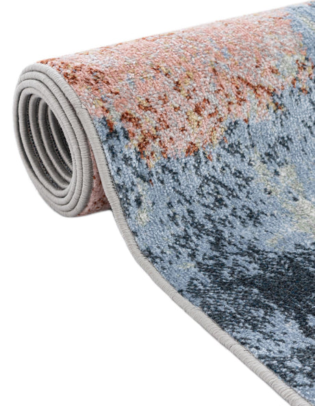 Washable Multicolor 7' 10 x 10' Kamala Washable Rectangle Area Rug Easy to Clean Stain Resistant & Durable 100% Polyester Spill-Friendly Carpet for Sale at Rug Engine