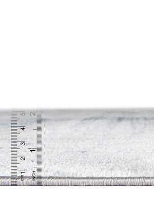 Ivory Gray 3' 3 x 3' 3 Kamala Washable Round Rug