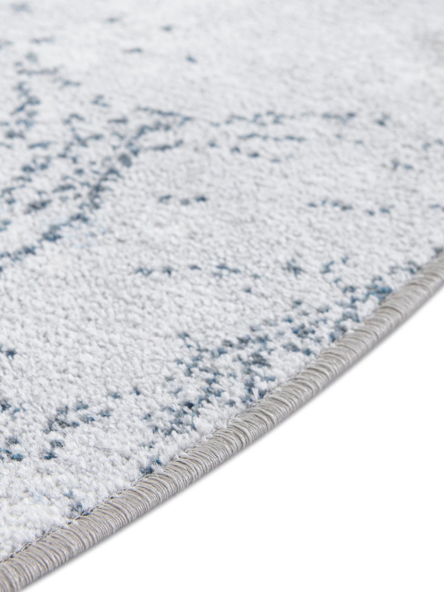 Washable Ivory Gray 3' 3 x 3' 3 Kamala Washable Round Area Rug Easy to Clean Stain Resistant & Durable 100% Polyester Spill-Friendly Carpet for Sale at Rug Engine
