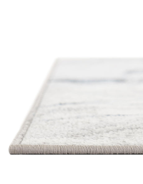 Washable Ivory Gray 7' 10 x 7' 10 Kamala Washable Square Area Rug Easy to Clean Stain Resistant & Durable 100% Polyester Spill-Friendly Carpet for Sale at Rug Engine